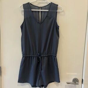 Banana Republic Chic Blue Sleeveless Romper
